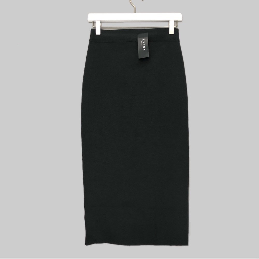 Akira Chicago Black Tight Surrounding Pencil Skirt